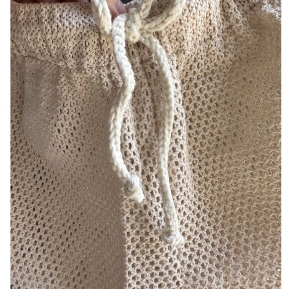 Sea New York Sally appliquéd Crocheted Shirt Coverup & Short Two Piece Tan Cream - Picture 15 of 16